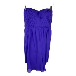 Bebe Glamorous Purple Strapless Cocktail Dress 6